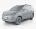 BAIC Huansu S3 2018 Modelo 3D clay render
