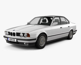 BMW 5 Series sedan (E34) 1996 3D model
