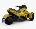 BRP Can-Am Spyder ST with HQ dashboard 2013 3d model back view