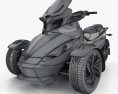 BRP Can-Am Spyder ST with HQ dashboard 2013 3d model wire render