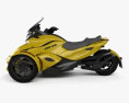 BRP Can-Am Spyder ST with HQ dashboard 2013 3d model side view
