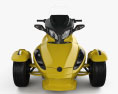 BRP Can-Am Spyder ST with HQ dashboard 2013 3d model front view