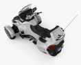 BRP Can-Am Spyder RT 2013 3D模型 顶视图