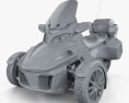 BRP Can-Am Spyder RT 2013 3Dモデル clay render