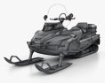 BRP Lynx 69 YETI ARMY 600 E-TEC 2014 3D 모델  wire render