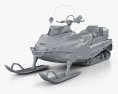 BRP Lynx 69 YETI ARMY 600 E-TEC 2014 Modello 3D clay render
