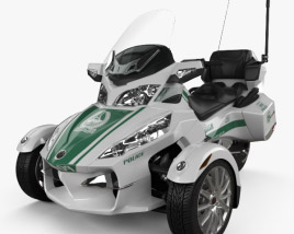 BRP Can-Am Spyder Police Dubai 2014 3D model