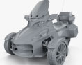 BRP Can-Am Spyder RT 2014 3d model clay render