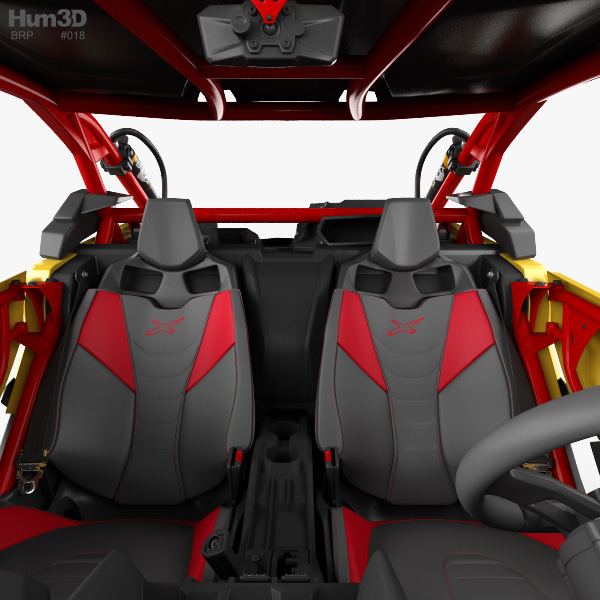 Modelo 3d de BRP Can-am Maverick X3 XRS com interior 2017.