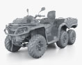 BRP Can-Am Outlander Max 6x6 XU plus 1000T 2022 3d model clay render