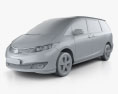 BYD M6 2013 3Dモデル clay render