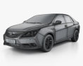 BYD G5 2017 3D-Modell wire render