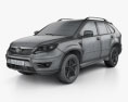 BYD S7 2018 Modelo 3D wire render
