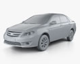 BYD L3 2015 3D-Modell clay render