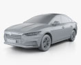 BYD Qin Pro 2022 3D-Modell clay render