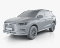 BYD Song Pro DM 2020 3D-Modell clay render