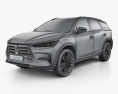 BYD Tang DM 2022 3Dモデル wire render