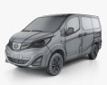 BYD T3 2017 3D-Modell wire render