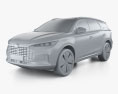 BYD Tang EV 2021 3d model clay render