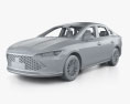 BYD Qin Plus com interior 2021 Modelo 3d argila render