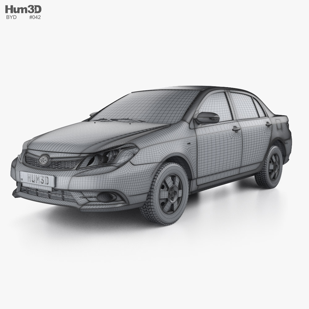 BYD F3 2014 3D model - Vehicles on Hum3D