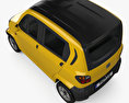 Bajaj Qute 2020 3d model top view