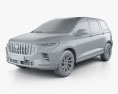 Baojun RS-7 2022 Modello 3D clay render