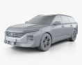 Baojun RC-5W 2022 3D-Modell clay render