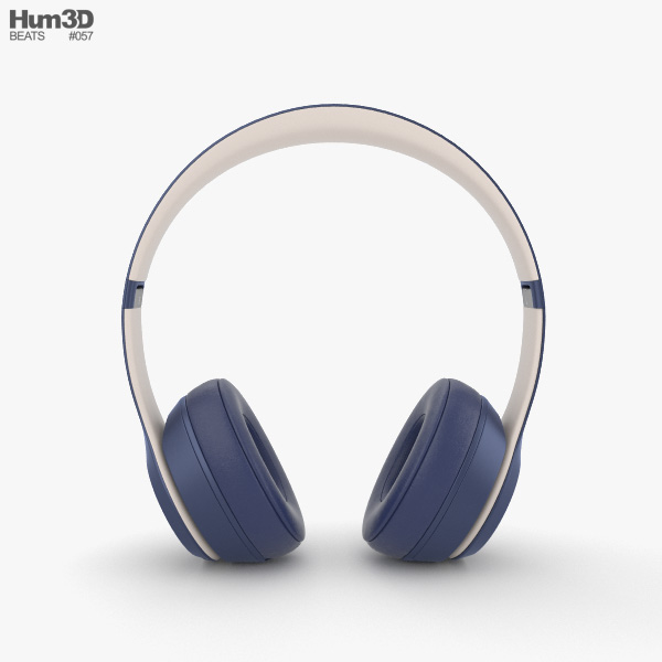 Beats Solo 3 Wireless Navy 3D model - Electronics on Hum3D