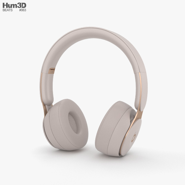Beats Solo Pro Gray 3D model