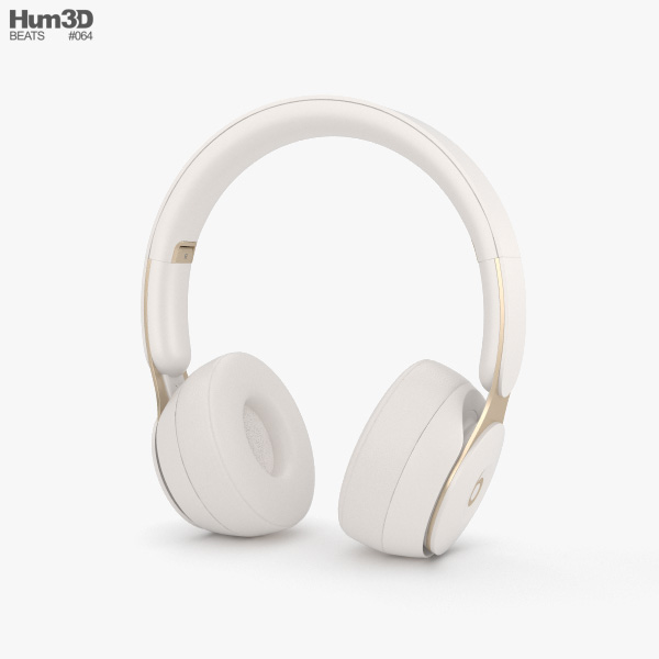Beats Solo Pro Ivory 3D model