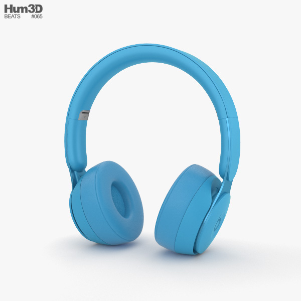Beats Solo Pro Light Blue 3D model