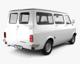 Bedford CF Minibus 1969-1979 3D 모델  back view