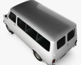 Bedford CF Minibus 1969-1979 3D 모델  top view