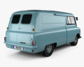 Bedford CA Panel Van 1965 3D модель back view