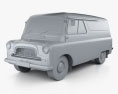 Bedford CA Furgoneta 1965 Modelo 3D clay render