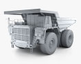 BelAZ 75180 Dump Truck 2014 3d model clay render