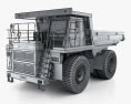 BelAZ 7555B Dump Truck 2016 3d model wire render