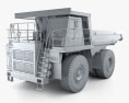 BelAZ 7555B ダンプトラック 2016 3Dモデル clay render