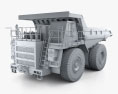 BelAZ 75581 덤프 트럭 2012 3D 모델  clay render