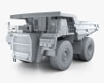 BelAZ 75603 Dump Truck 2012 3d model clay render