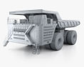 BelAZ 75710 Dump Truck 2013 3d model clay render