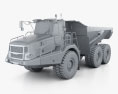 Bell B45E Muldenkipper 2016 3D-Modell clay render