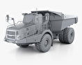 Bell B60E Dump Truck 2019 3d model clay render