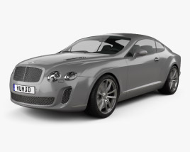 3D model of Bentley Continental Supersports クーペ 2012