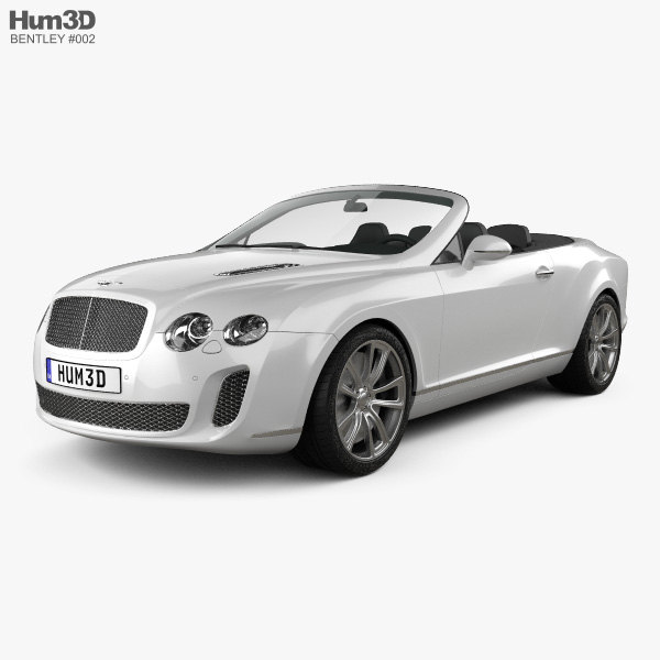 Bentley Continental Supersports Кабріолет 2012 3D модель