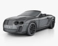 Bentley Continental Supersports descapotable 2010 Modelo 3D wire render