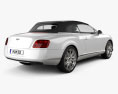 Bentley Continental GT 敞篷车 2012 3D模型 后视图