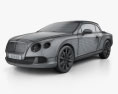 Bentley Continental GT Cabriolet 2012 3D-Modell wire render