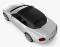 Bentley Continental GT 敞篷车 2012 3D模型 顶视图